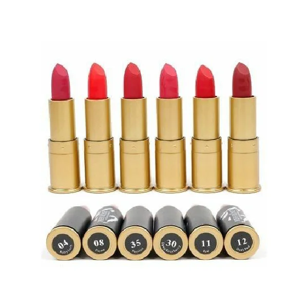Miss Rose 3D Bullet Lipstick Set of 6 - Image 3