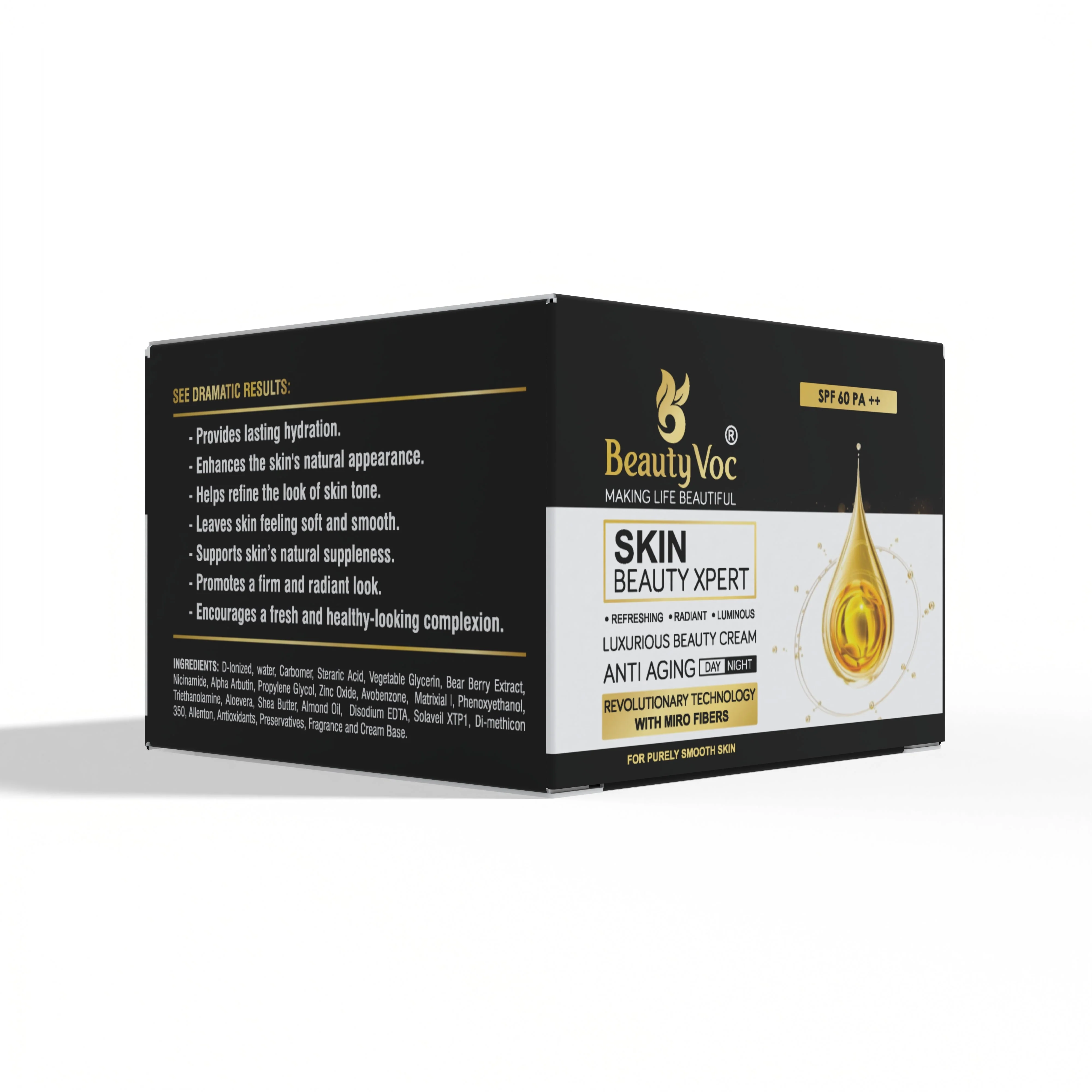 BeautyVoc Anti Aging Day and Night Cream 60g | Anti Wrinkle | Anti Freckles | Anti Dullness - Image 7