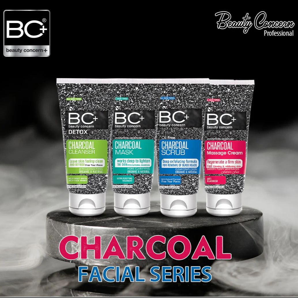 BC+ Charcoal Facial Kit for Oily Skin 120ML - Image 3
