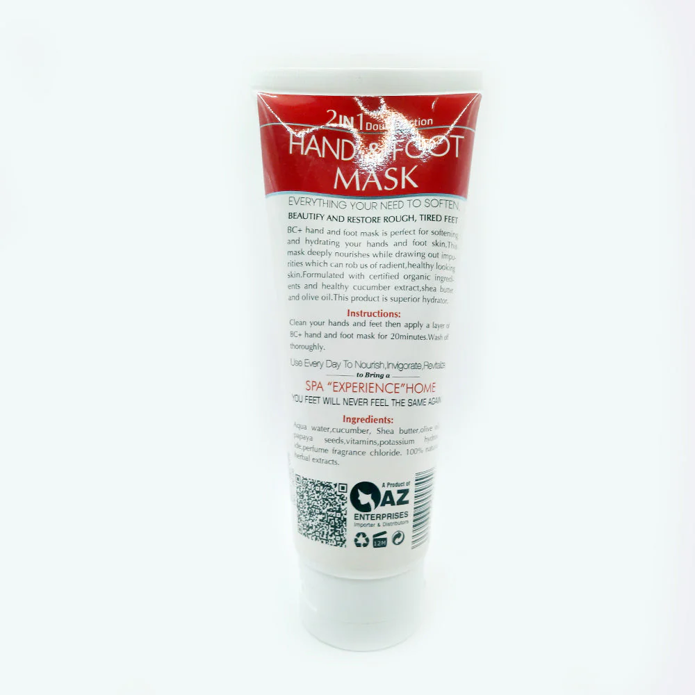 BC+ Hand & Foot 2 in 1 Double Action Mask 200 GM - Image 2