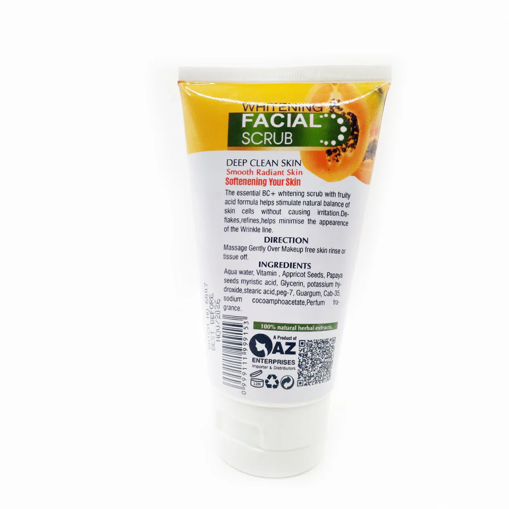 BC+ Whitening Facial Scrub 120 ML - Image 2