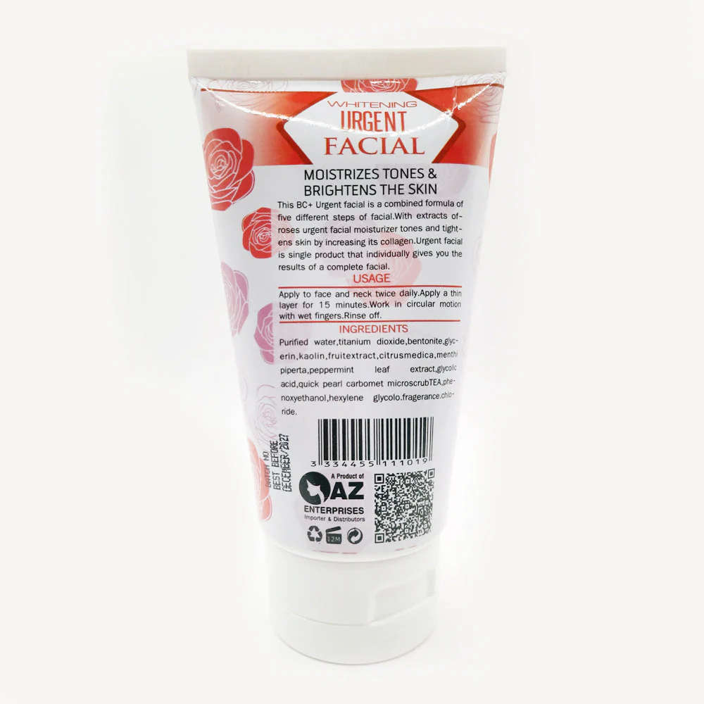BC+ Whitening Urgent Facial 120 ML - Image 2