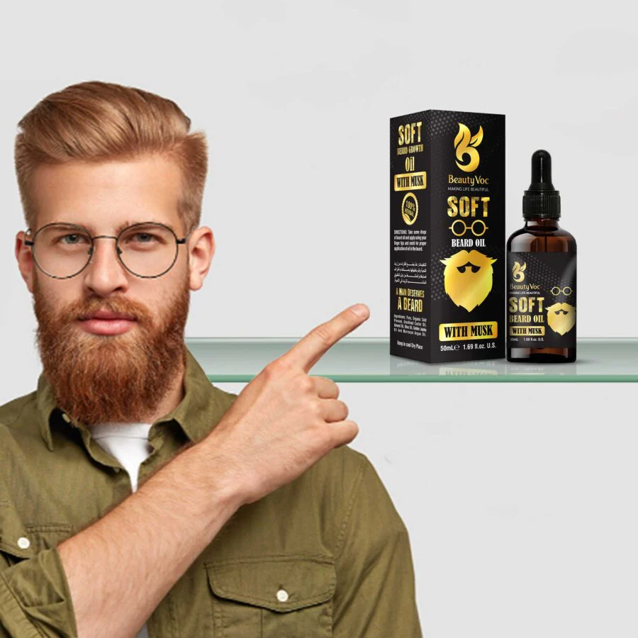 Beard Oil with Musk 50ml - Beard grooming oil, beard softening oil, beard growth oil for men - Image 4