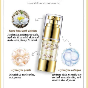 BIOAQUA Pure Pearls Eye Cream Anti Puffiness Eye Care Cream BQY4600 - Image 2