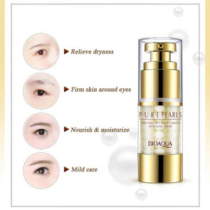 BIOAQUA Pure Pearls Eye Cream Anti Puffiness Eye Care Cream BQY4600 - Image 3
