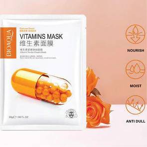 BIOAQUA Vitamins Tender Elastic Face Sheet Mask – 5Pcs - Image 2