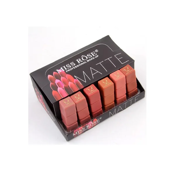 Miss Rose Block Lipsticks Set of 6 - Nude - Image 5