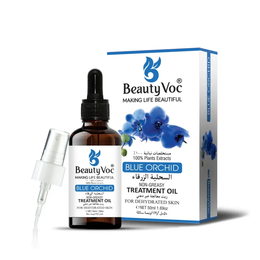 BeautyVoc Blue Orchid Treatment Oil 50 ml Pure 100% | Non-Greasy | Cold-Pressed Oil for Dehydrated Skin, Radiance Boost & Moisture Lock - Image 4