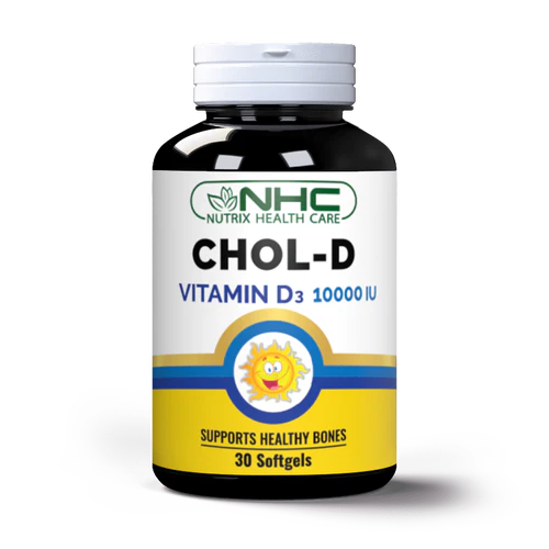 Nutrix Health Care Chol-D Vitamin D3 10000 IU 30SG