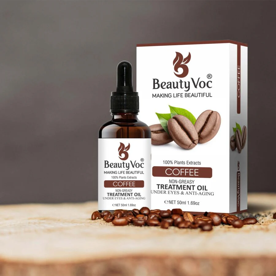 BeautyVoc Coffee Treatment Oil 50 ml Pure 100% | Non-Greasy | Cold-Pressed Oil for Hair Growth, Dark Circle Reduction & Skin Revitalization - Image 3