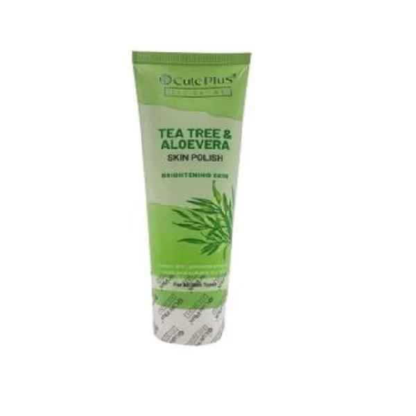 Cute Plus Tea Tree &amp; Aloe Vera Skin Polish Brightening Skin 100ml