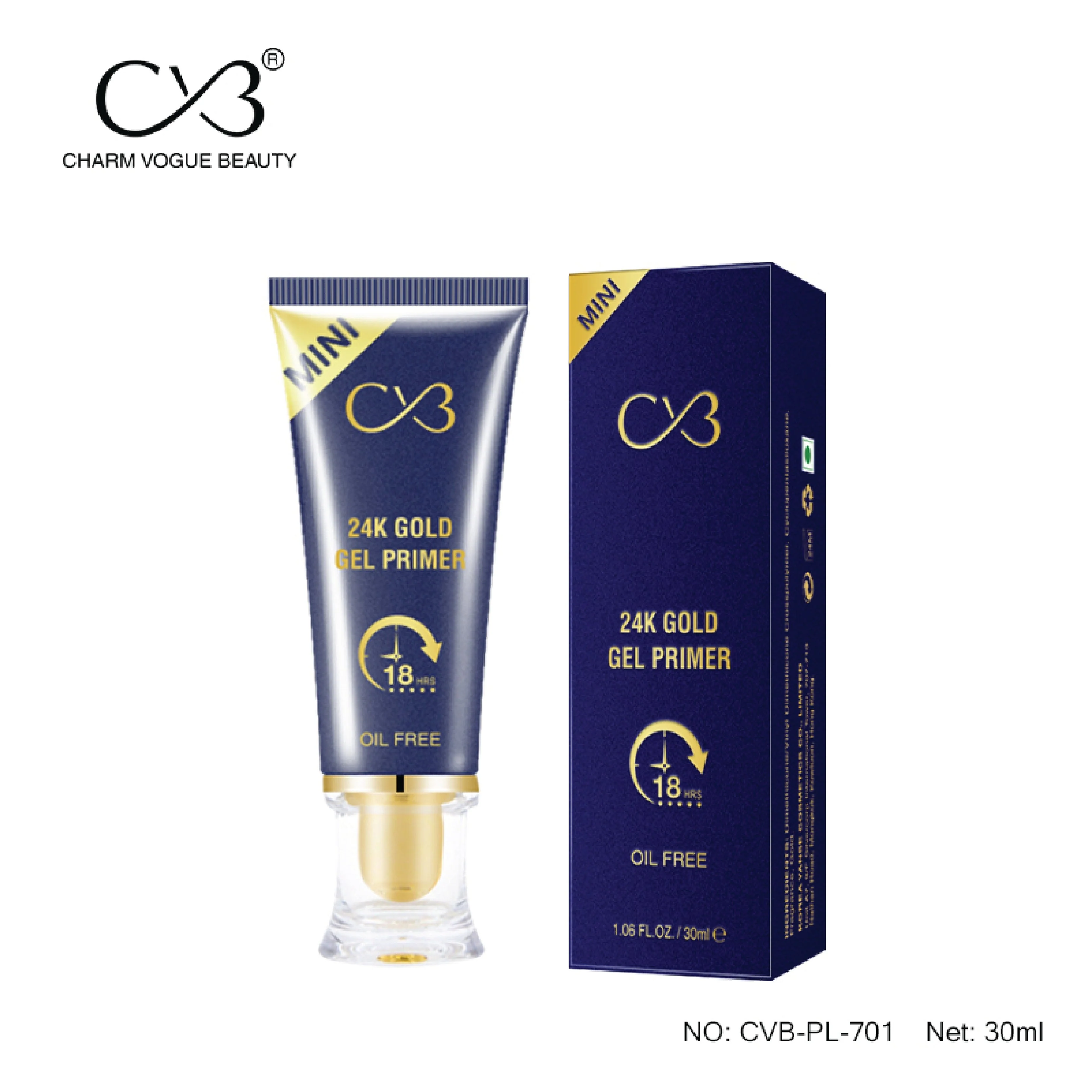 CVB 24K Gold  Gel Primer  Brillant A Levres PL-701