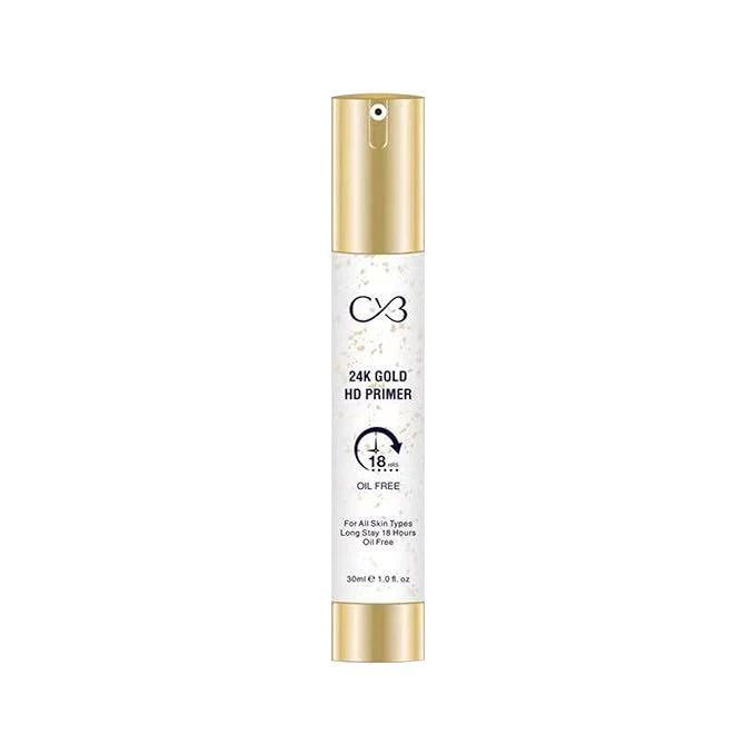 CVB 24K  Gold HD Primer  18 hour- oil Free For All Types Skins