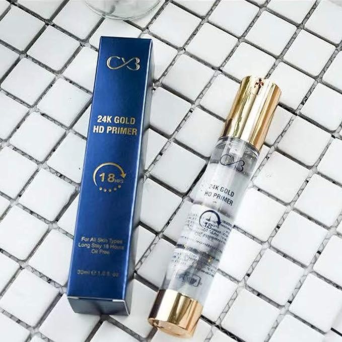 CVB 24K  Gold HD Primer  18 hour- oil Free For All Types Skins - Image 2