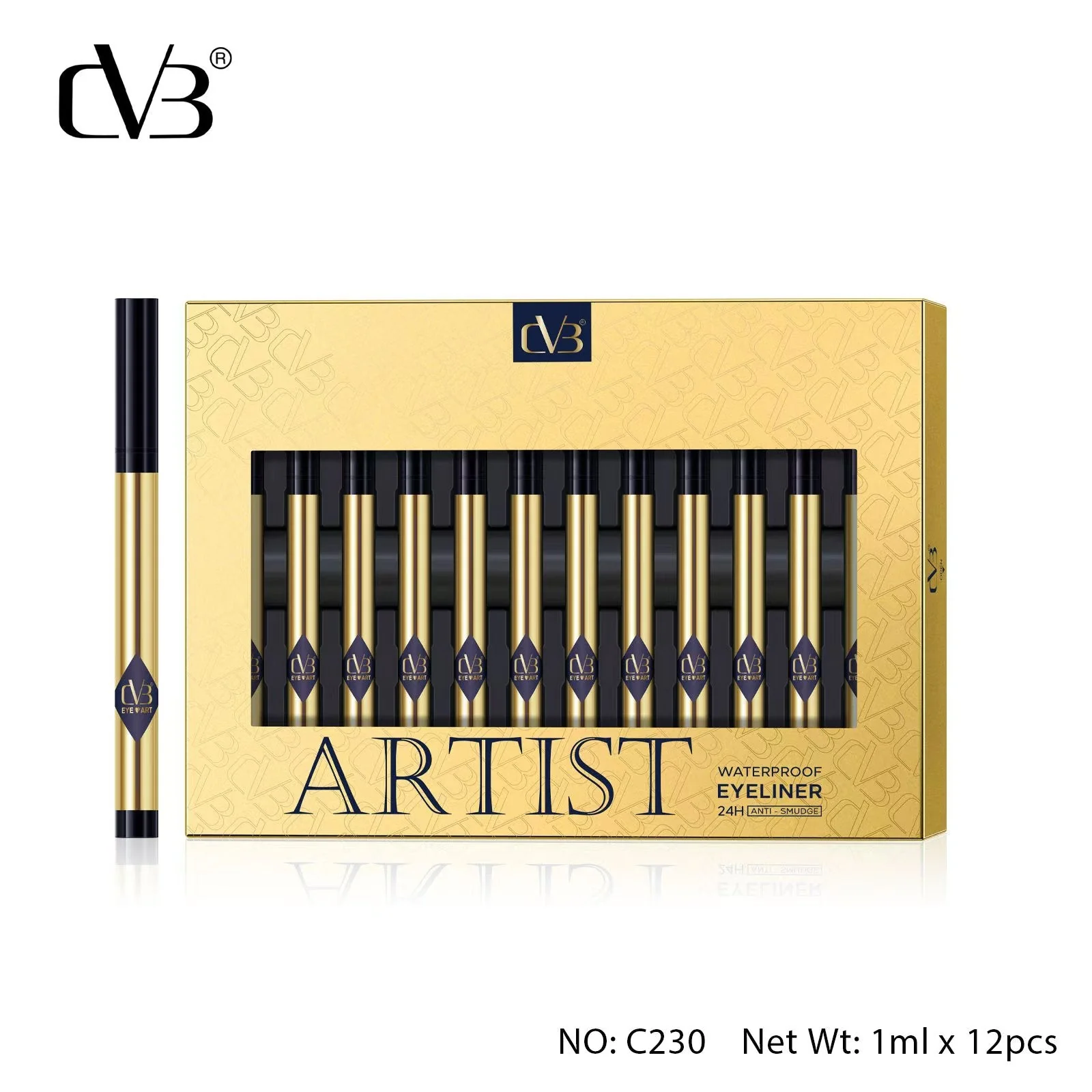 CVB Artist Waterproof & Long Wearing  Eyeliner 24h Anti Smudge  C230 - Image 2