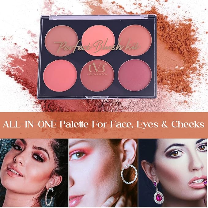 CVB Blush & Contour Professional Make-Up Palette kit - Image 5