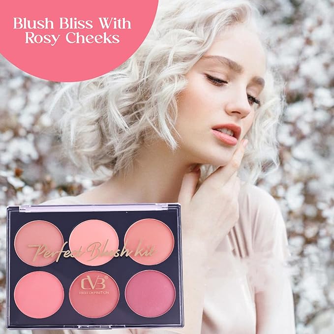 CVB Blush & Contour Professional Make-Up Palette kit - Image 6