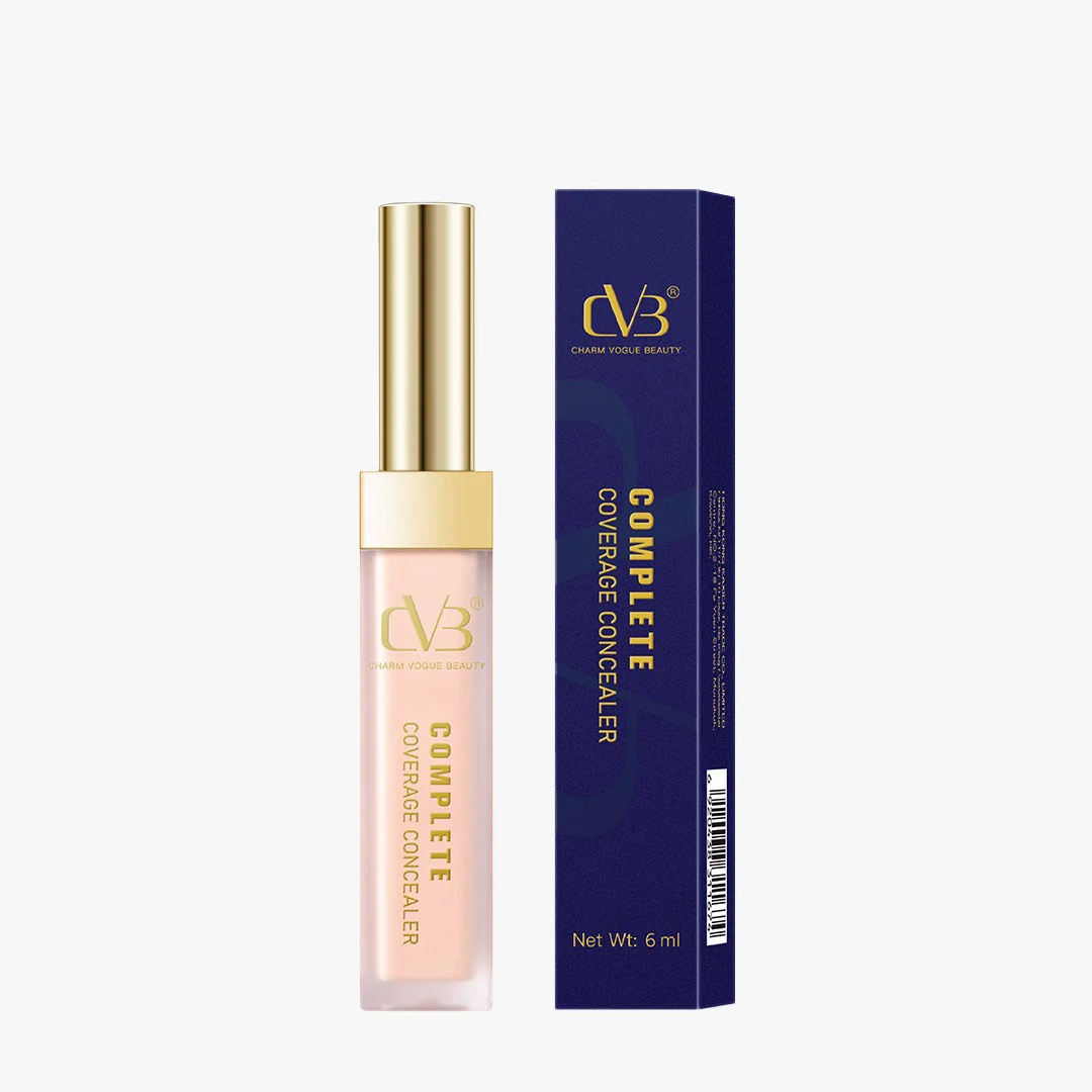 CVB C97 Natural Nude Complete Coverage Liquid Concealer for Soft- Matte Finish Look Under Eye Dark Circles & Red Patches (6ml,