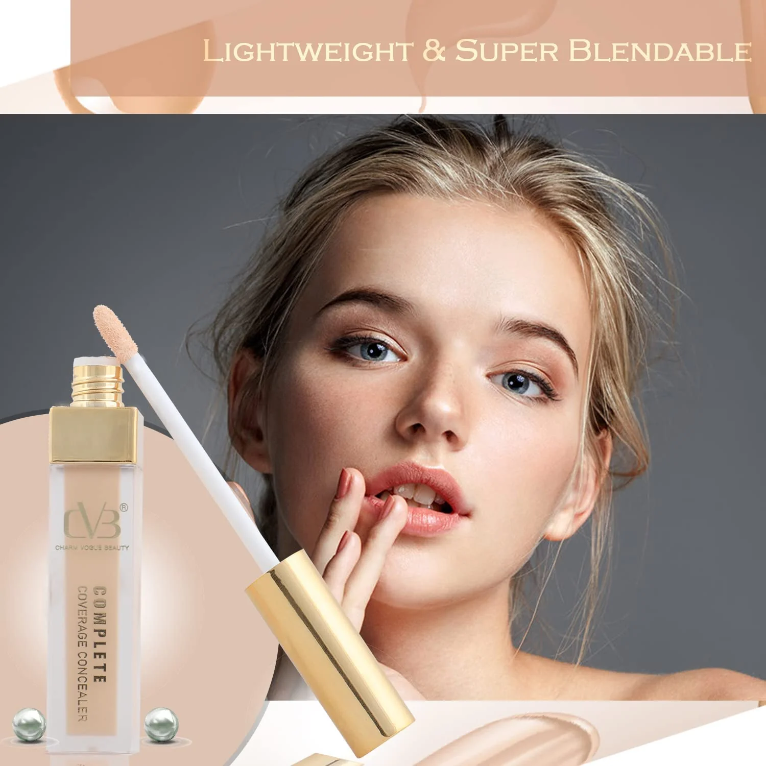 CVB C97 Natural Nude Complete Coverage Liquid Concealer for Soft- Matte Finish Look Under Eye Dark Circles & Red Patches (6ml, - Image 7