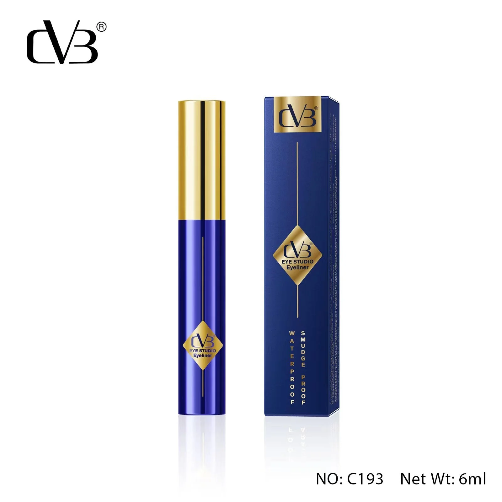 CVB Eye Studio Eyeliner Smudge  Waterproof  (6 ml, Black) C193