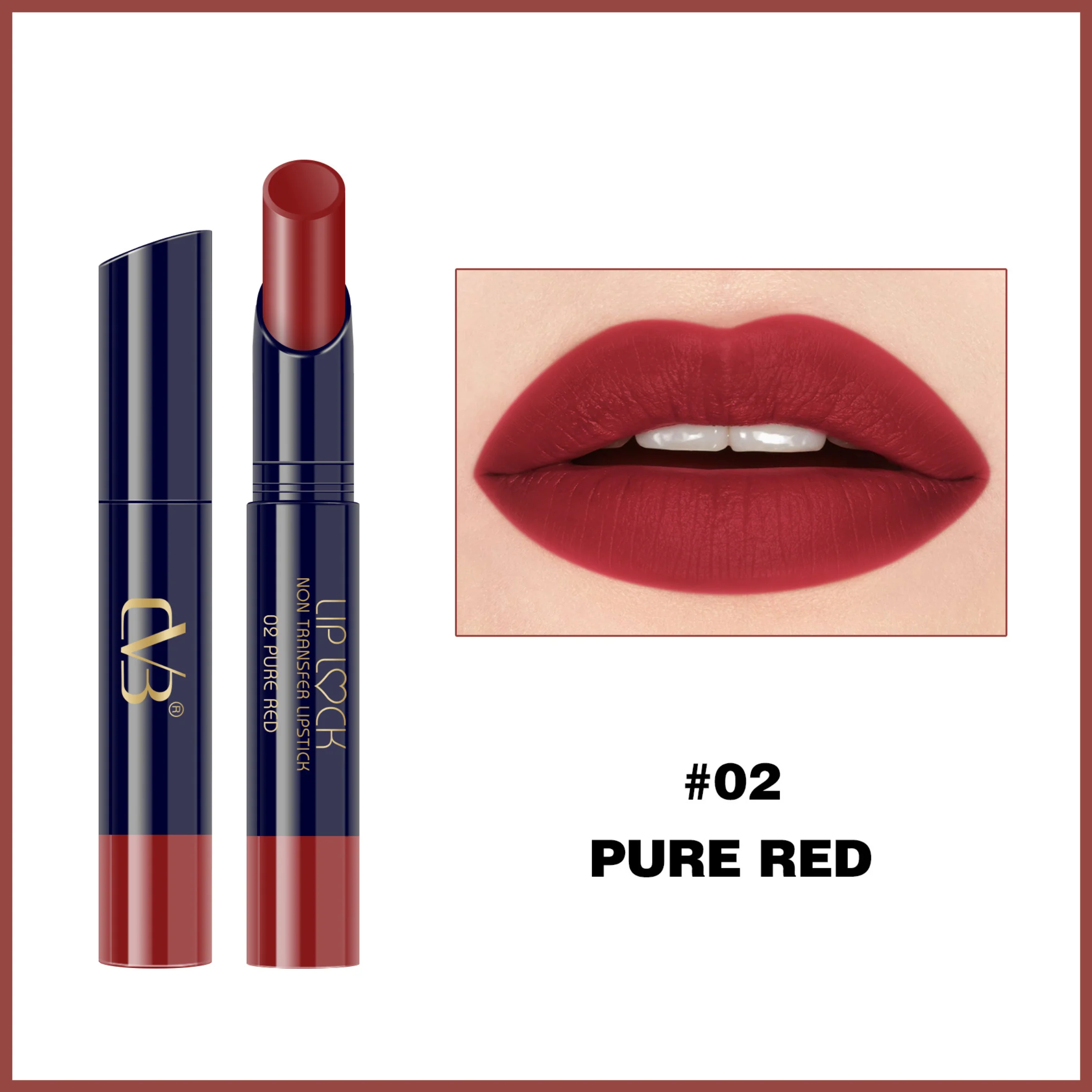 CVB Lip Lock No Transfer Lipstick C63 - Image 3
