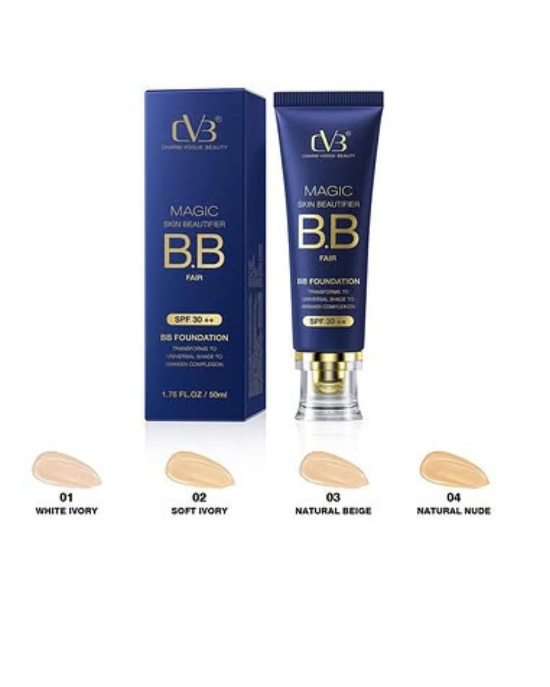 CVB Magic Skin Beautifier B.B FAIR Foundation SPF30++ C65 - Image 8