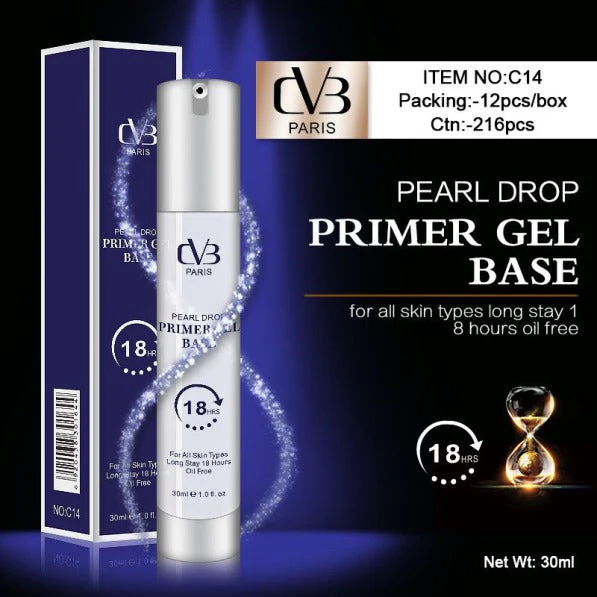 CVB Primer Gel Base  Pearl Drop  Long Stay 18 Hours Oil Free  C14 - Image 2