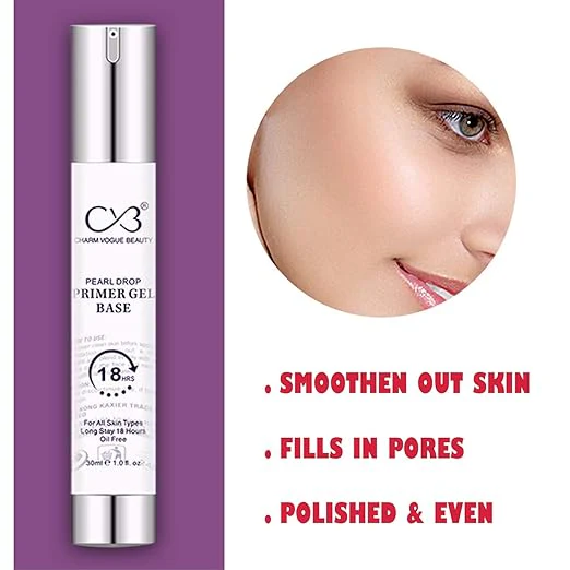 CVB Primer Gel Base  Pearl Drop  Long Stay 18 Hours Oil Free  C14 - Image 3