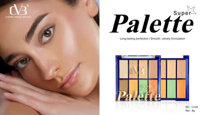 Cvb Super Concealer Palette 8 color Long Lasting perfection c128 - Image 2