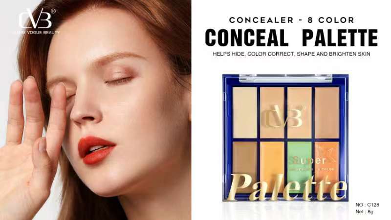 Cvb Super Concealer Palette 8 color Long Lasting perfection c128 - Image 5