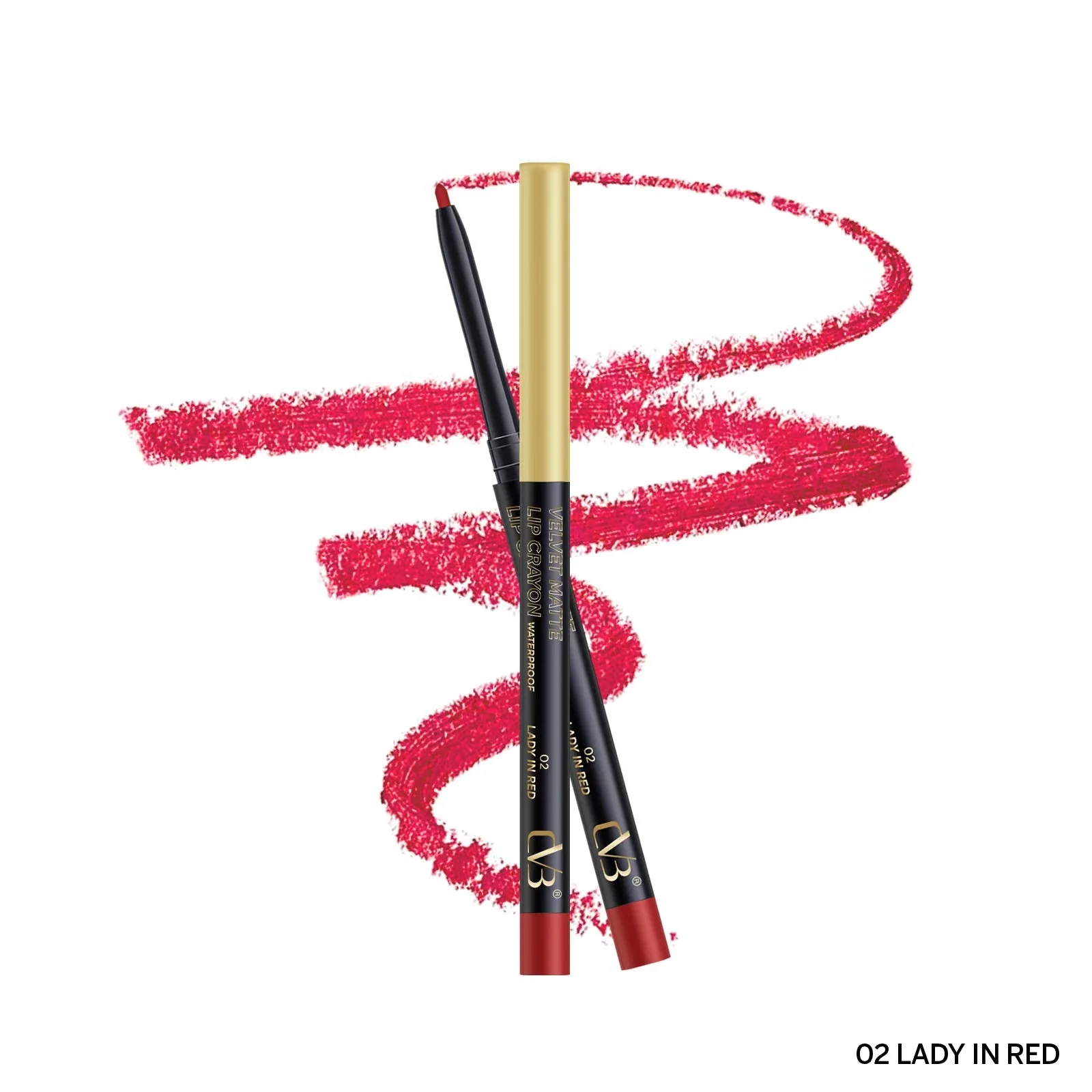 CVB  Velvet Matte Lip Crayon Wateroroof Color Contour  C189 - Image 15