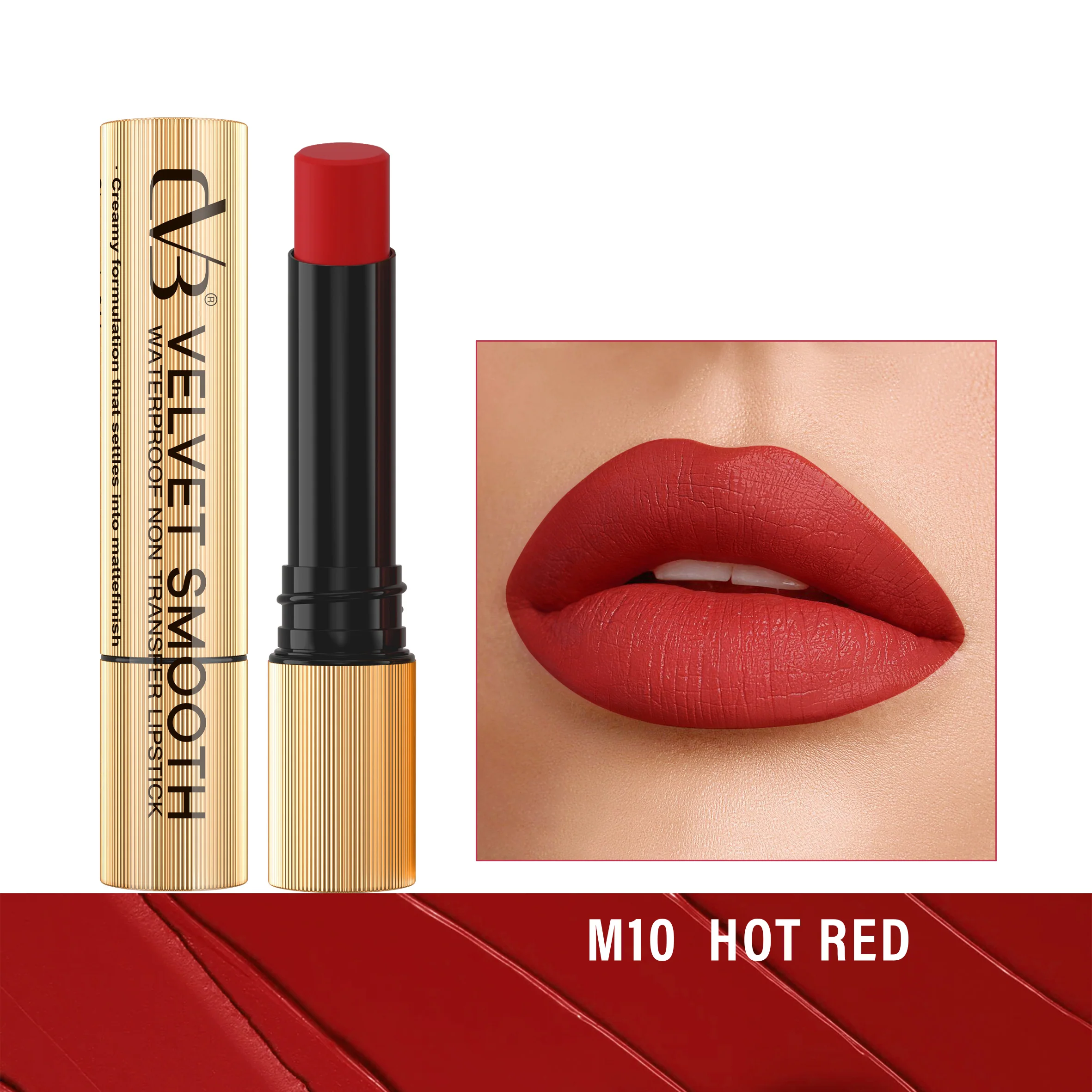 CVB Velvet Smooth Waterproof Non Transfer Lipstick C166 - Image 11