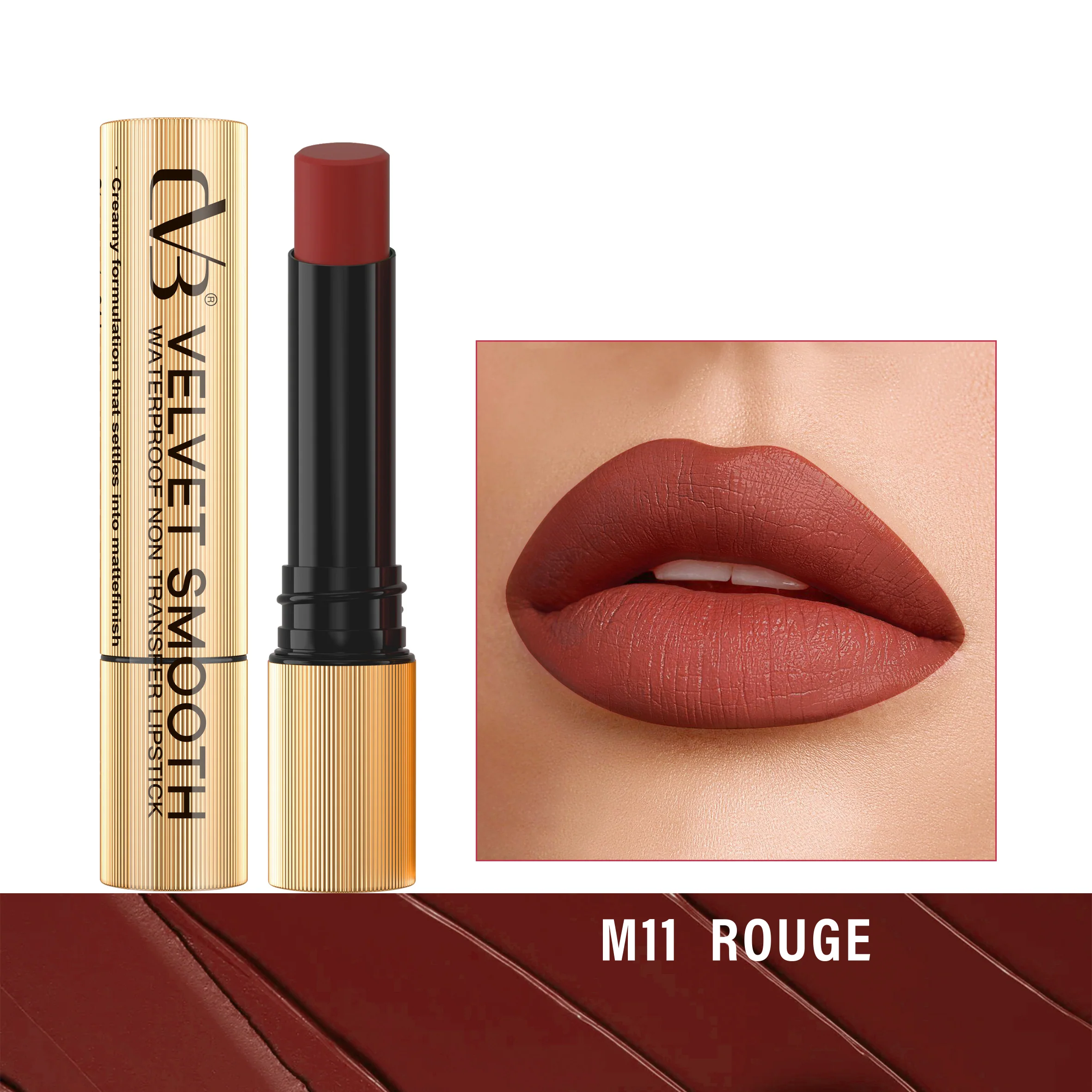 CVB Velvet Smooth Waterproof Non Transfer Lipstick C166 - Image 12