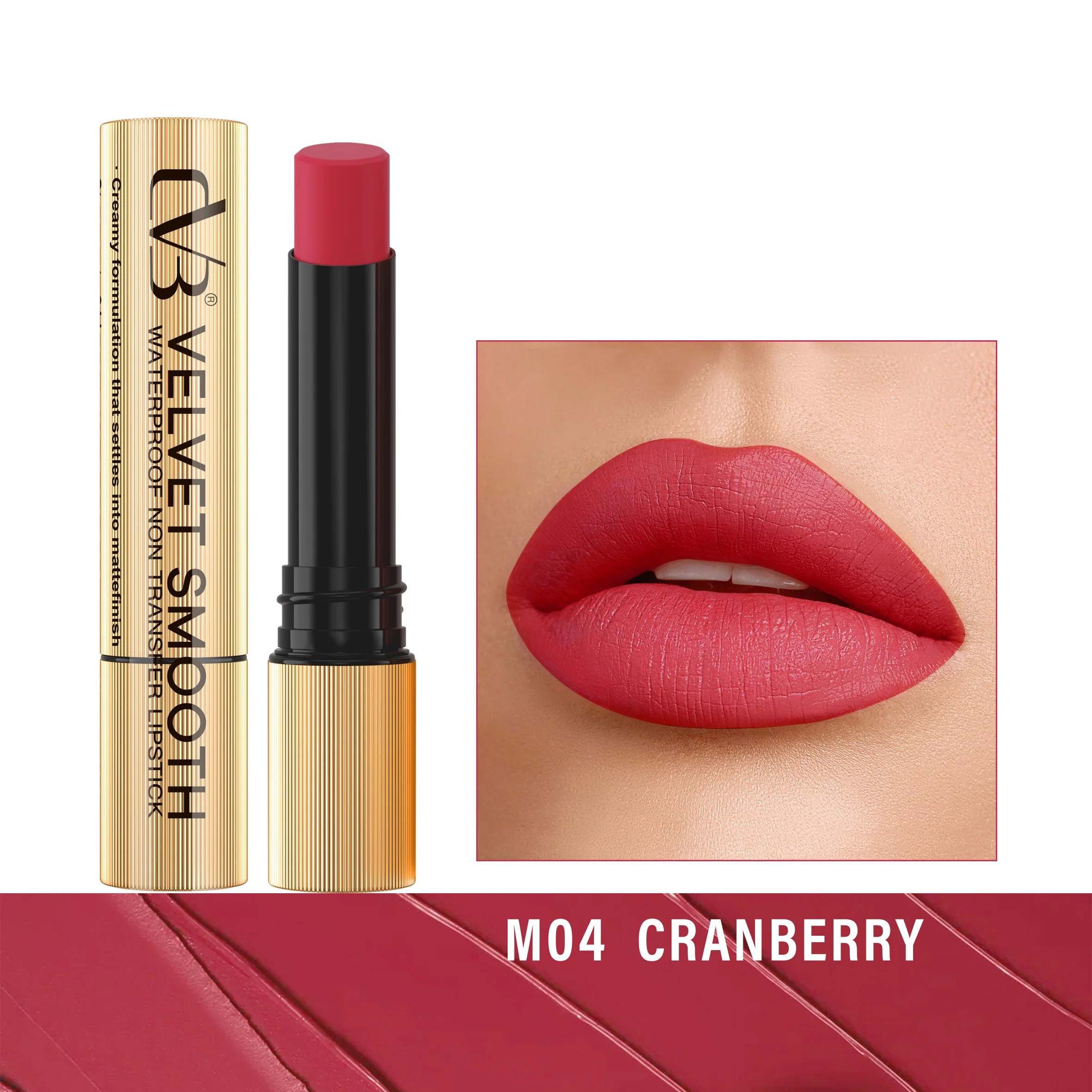 CVB Velvet Smooth Waterproof Non Transfer Lipstick C166 - Image 5