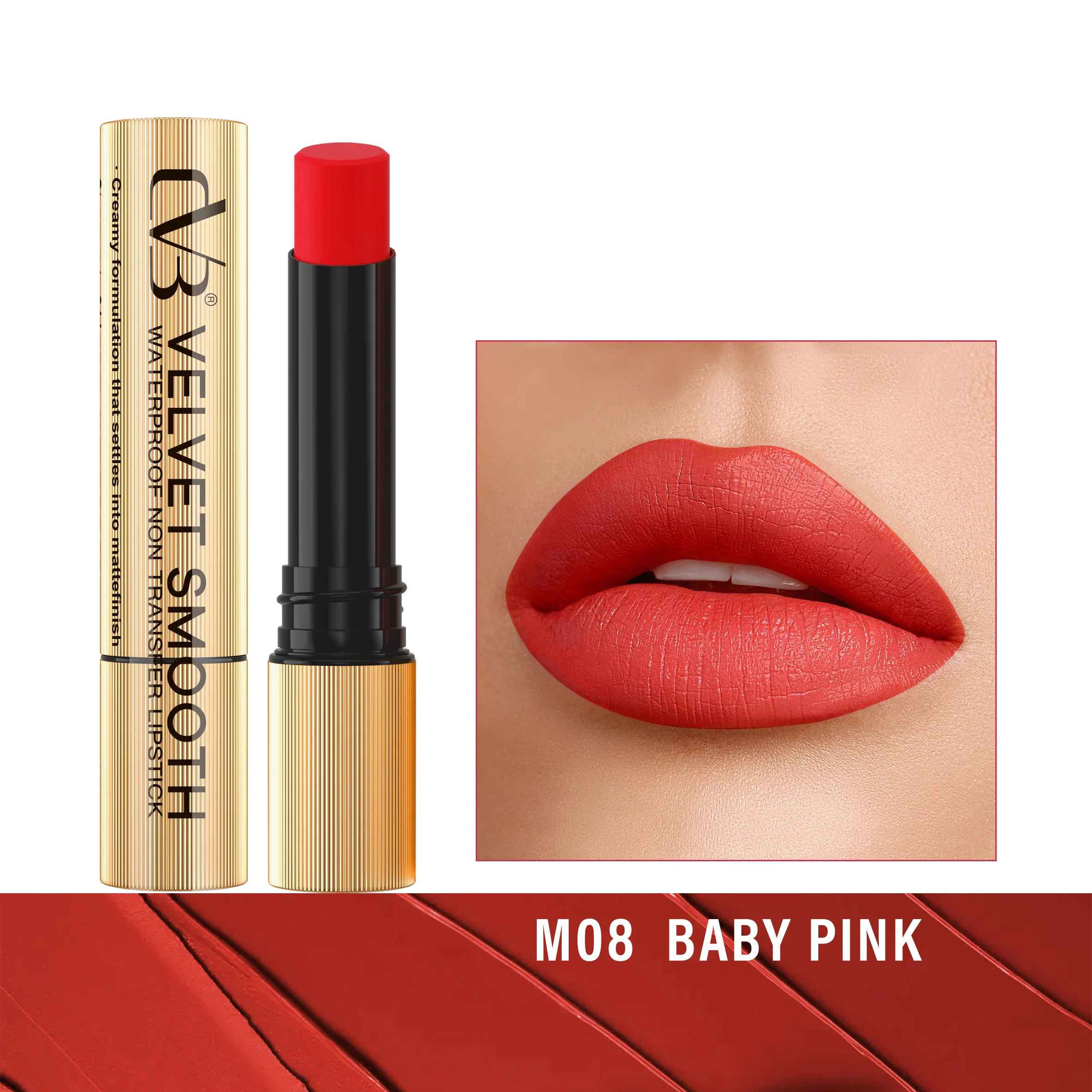 CVB Velvet Smooth Waterproof Non Transfer Lipstick C166 - Image 9