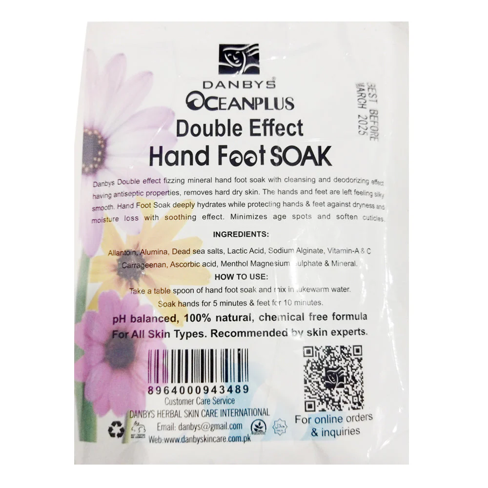Danbys Ocean Plus Double Effect Hand Foot Soak 100 GM - Image 2