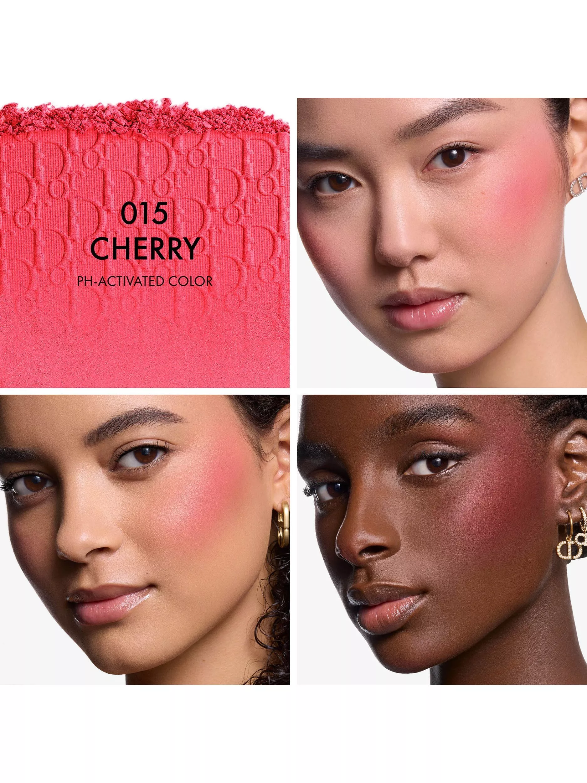 Dior Rosy Glow Blush, 015 Cherry - Image 3