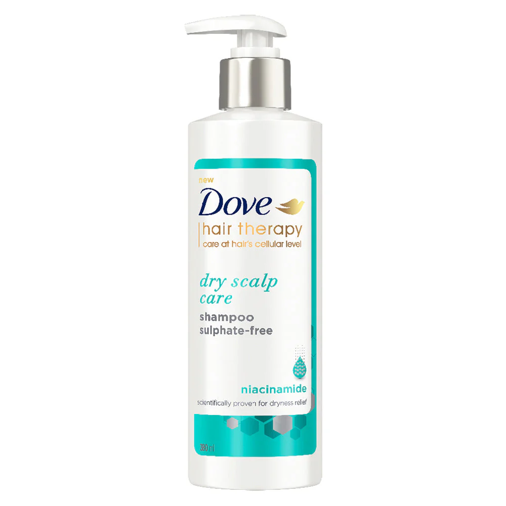 Dove Hair Therapy Dry Scalp Care Sulphate-Free Shampoo 380ml - Image 2
