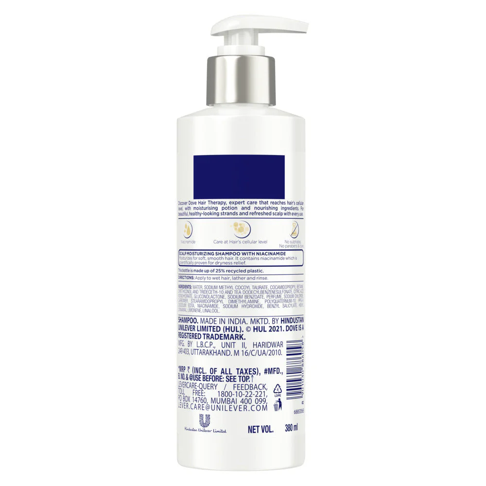 Dove Hair Therapy Dry Scalp Care Sulphate-Free Shampoo 380ml - Image 4