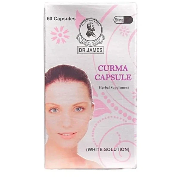 Dr James Herbal Supplement White Solution Curma 500 MG (60 Capsules )