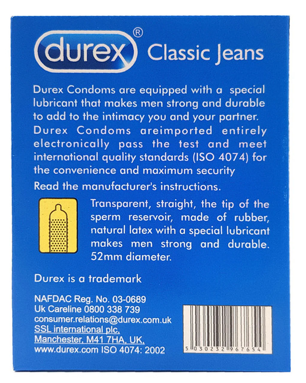 Durex Classic Jeans Condoms 12 Pieces - Image 2