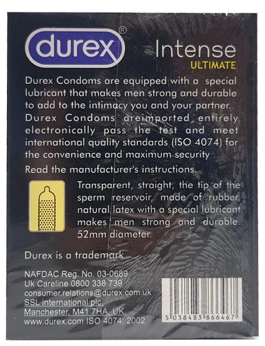 Durex Intense Ultimate Condoms 12 Pieces - Image 2