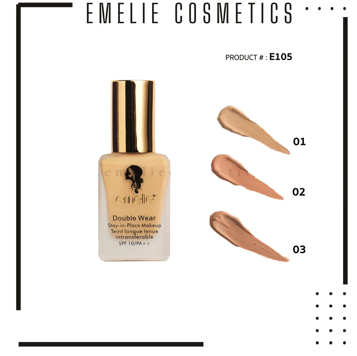 Emelie Paris Double Wear Foundation - Image 3