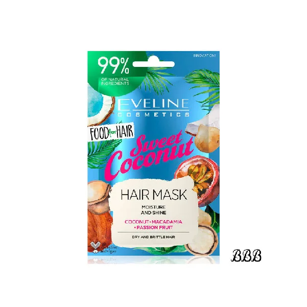 Eveline Food For Hair Sweet Coconut Care Hair Mask 20ml