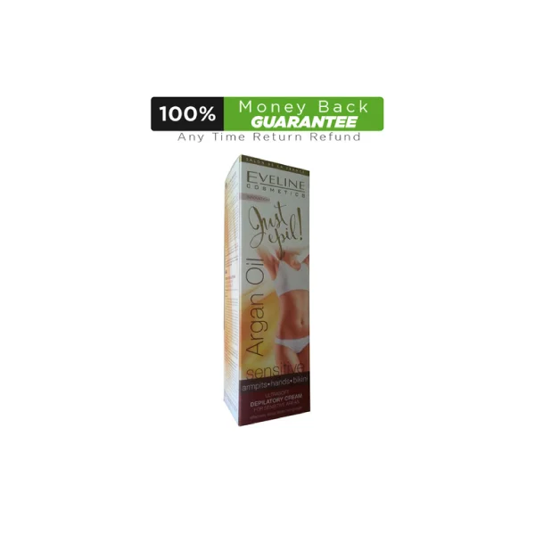 Eveline Just Epil Argan Oil 9in1 Ultrasoft Depilatory Cream For Sensitive Areas 125 ML