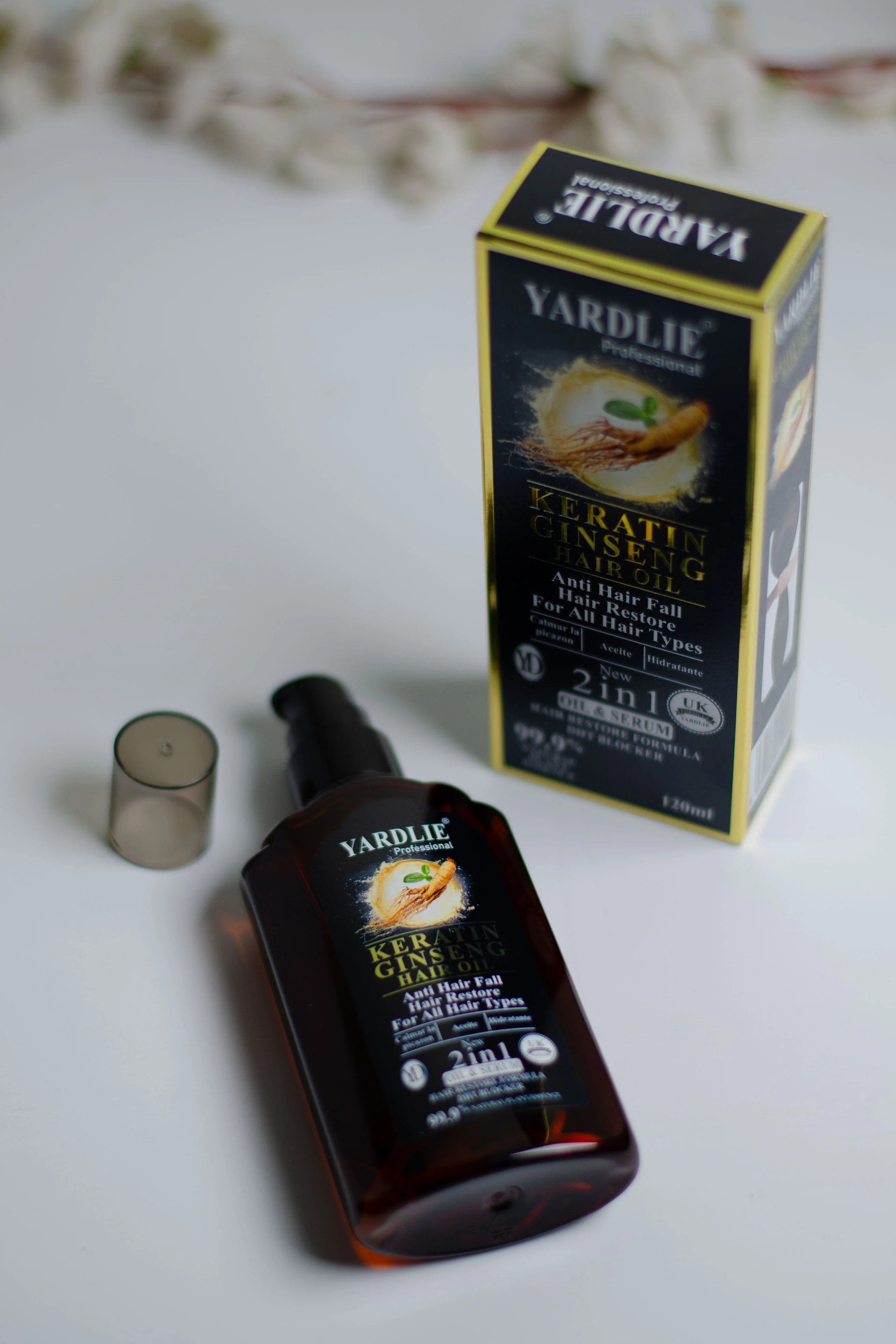 Yardlie Ginseng Hair Oil-Keratin-Yardlie-120ml. - Image 3
