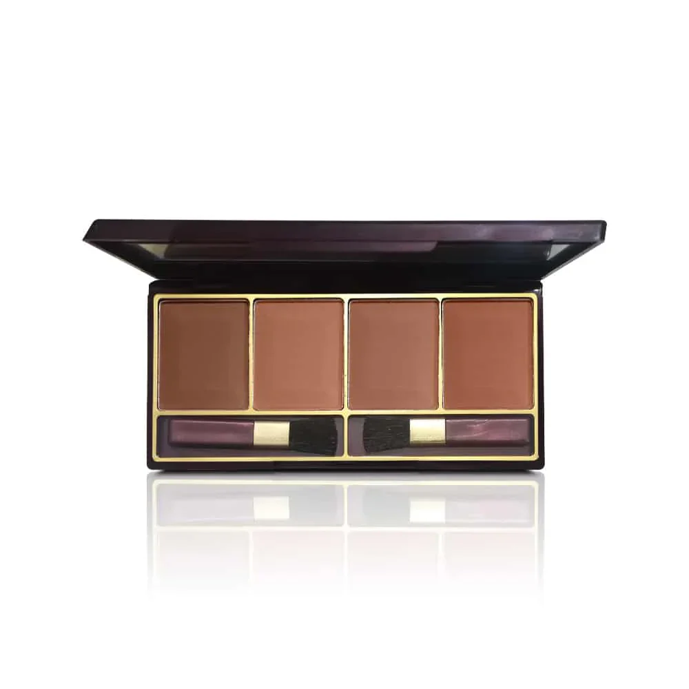 Glamorous Face 4 Color Contour & Bronzer Pallete - Image 2