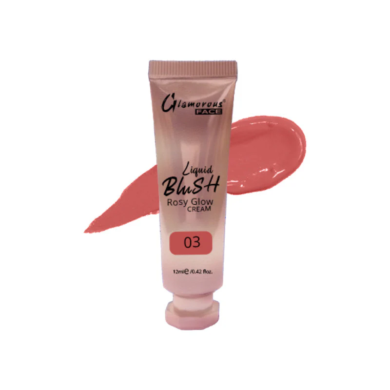 Glamorous Face Rosy Glow Liquid Blush Cream 12 ML - Image 3