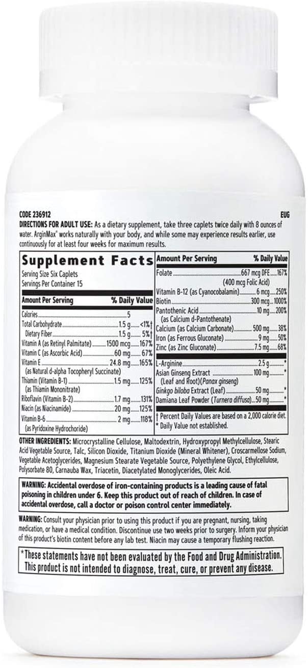 GNC Women's Arginmax Multivitamin 90 Capsule - Image 2