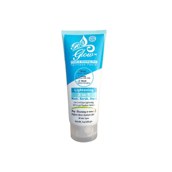 Go 4 Glow Lightening 3 in 1 Wash, Scrub, Mask 200g